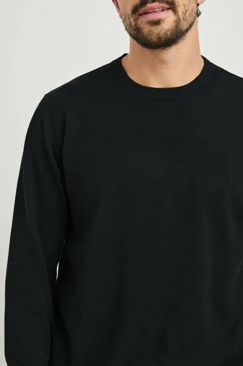 Men Rails TShirts and Polos Quentin Cotton Cashmere Long Sleeve Tee Black Men Rails TShirts and Polos Quentin Cotton Cashmere Long Sleeve Tee Black