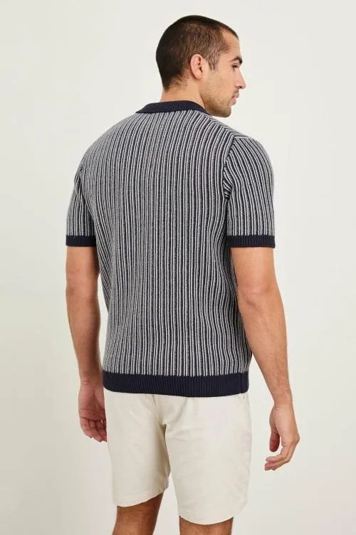 Men Rails TShirts and Polos Royce Polo Shirt Navy Grey Men Rails TShirts and Polos Royce Polo Shirt Navy Grey