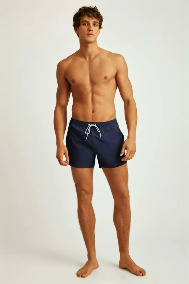 Men Riviera Recycled Swim Trunks Maritime Blue Bonobos Swim Trunks