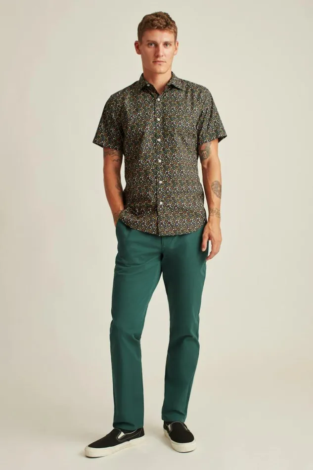 Men Riviera Short Sleeve Shirt Flower Power Bonobos Short Sleeve Shirts