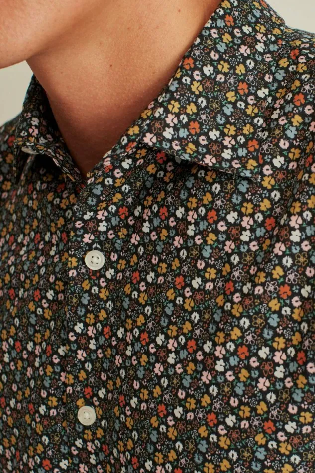 Men Riviera Short Sleeve Shirt Flower Power Bonobos Short Sleeve Shirts