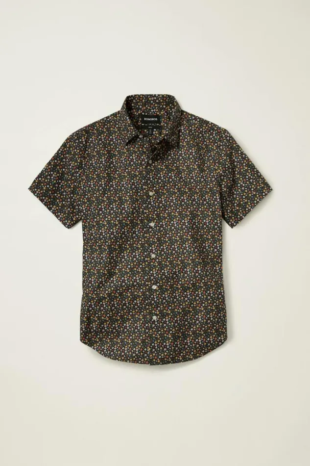 Men Riviera Short Sleeve Shirt Flower Power Bonobos Short Sleeve Shirts