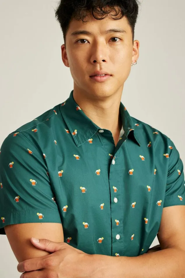 Men Riviera Short Sleeve Shirt Hot Toddy Bonobos Short Sleeve Shirts