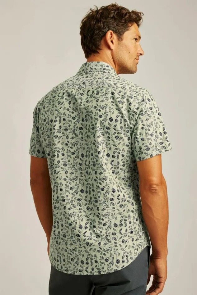 Men Riviera Short Sleeve Shirt Moss Hops Bonobos Short Sleeve Shirts
