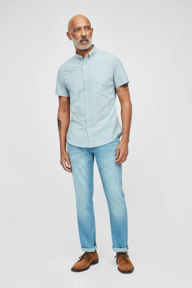 Men Riviera Short Sleeve Shirt Palm Green End On End Bonobos Short Sleeve Shirts Men Riviera Short Sleeve Shirt Palm Green End On End Bonobos Short Sleeve Shirts