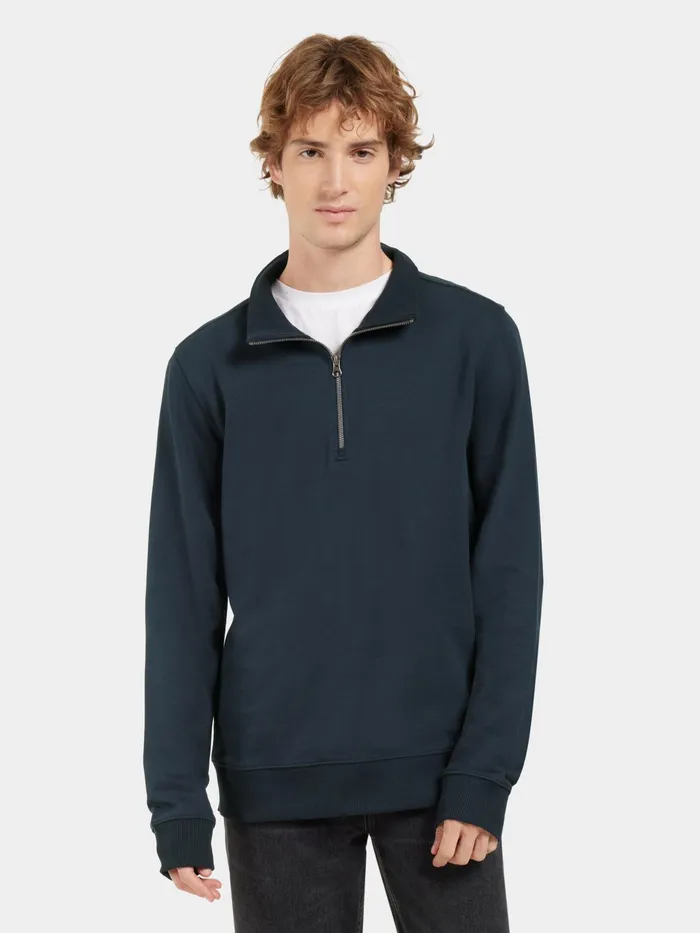 Men Ryan HalfZip Navy Didriksons Hoodies and Sweatshirts