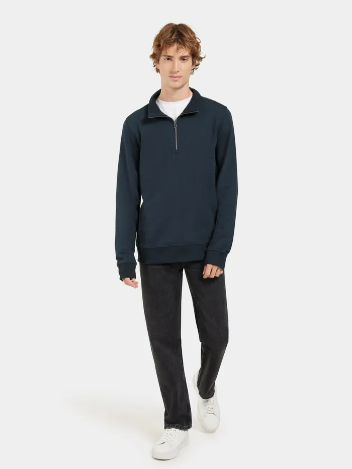 Men Ryan HalfZip Navy Didriksons Hoodies and Sweatshirts