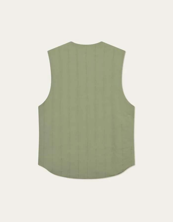 Men Sebastian Tech Vest 8211 Lichen Green Les Deux JacketsCoats