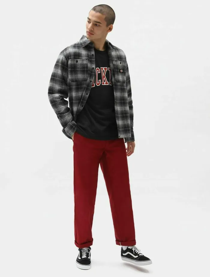 Men Shirts Dickies Evansville Long Sleeve Shirt Black