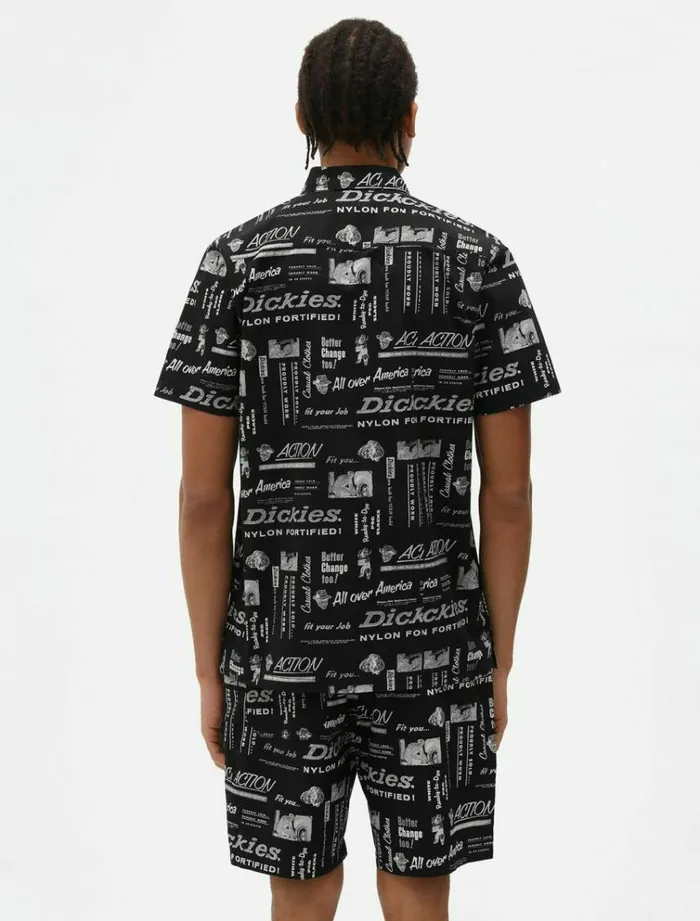 Men Shirts Dickies Pillager Shirt Black