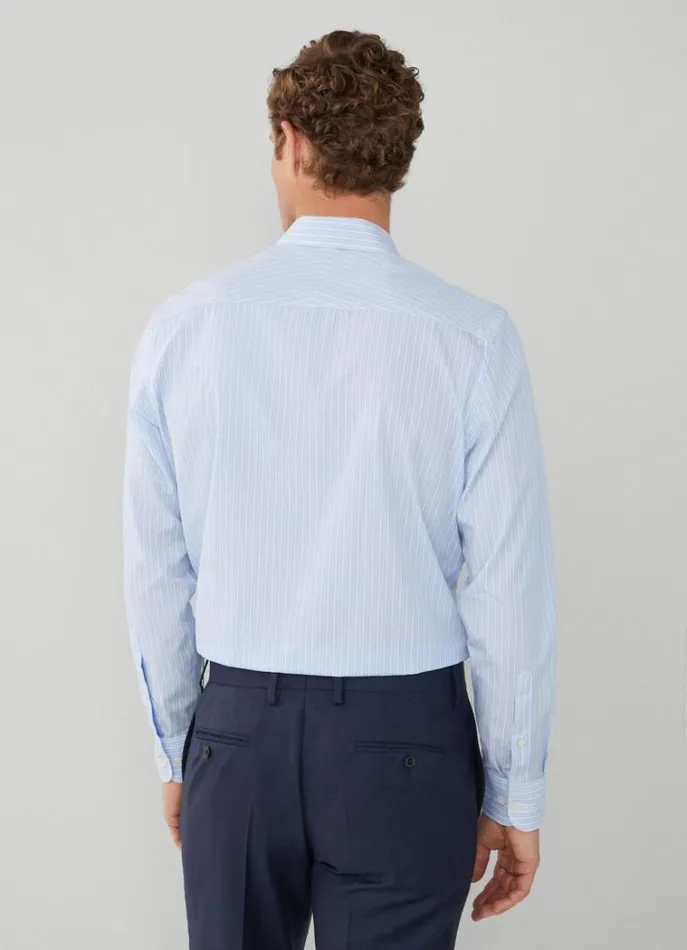Men Shirts Hackett London Classic Fit Striped Shirt Bluewhite