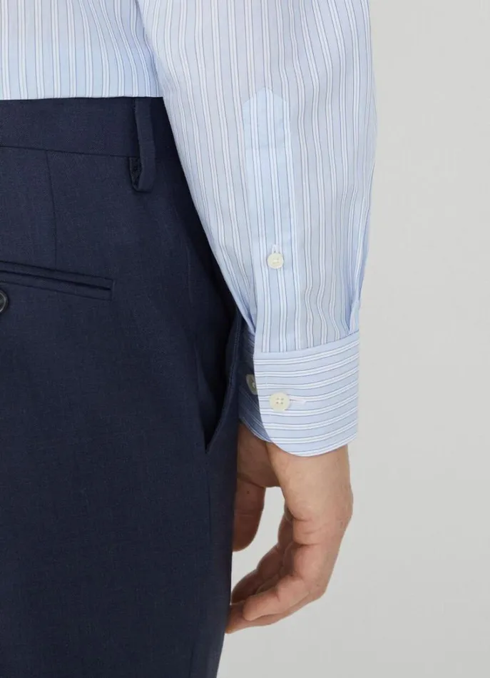 Men Shirts Hackett London Classic Fit Striped Shirt Bluewhite
