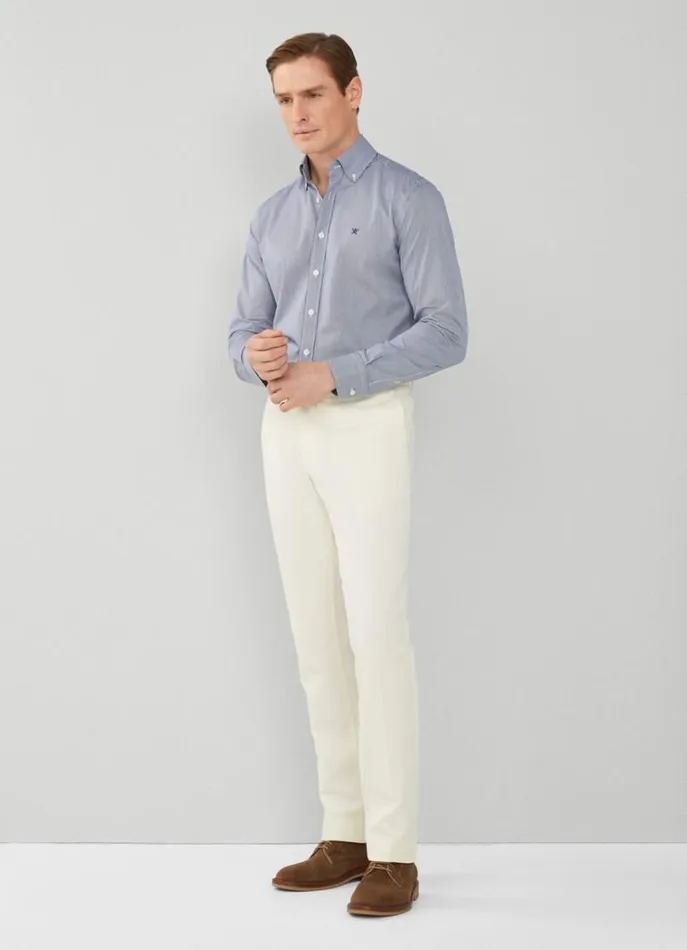 Men Shirts Hackett London Slim Fit Gingham Shirt Navy