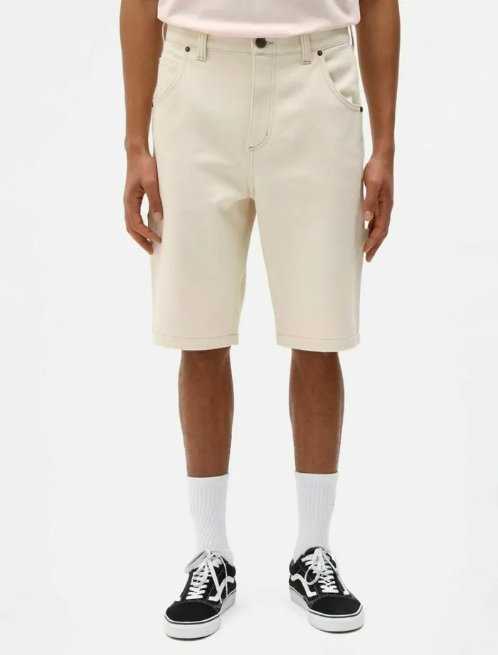 Men Shorts Dickies Garyville Raw Twill Short Ecru