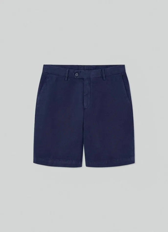 Men Shorts Hackett London Sanderson Chinos Shorts Navy Blazer