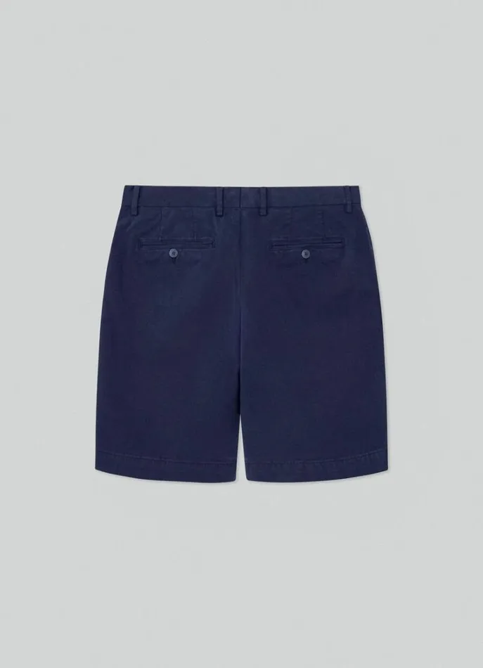 Men Shorts Hackett London Sanderson Chinos Shorts Navy Blazer