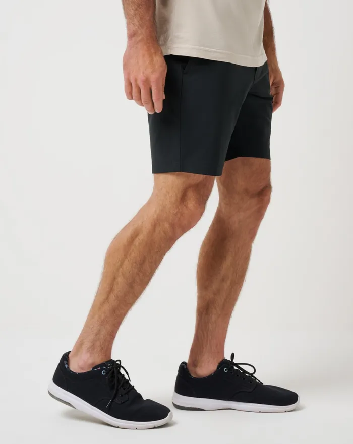 Men Shorts TravisMathew TECH CHINO SHORT 8IN Black