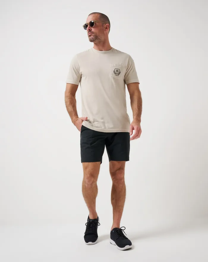 Men Shorts TravisMathew TECH CHINO SHORT 8IN Black