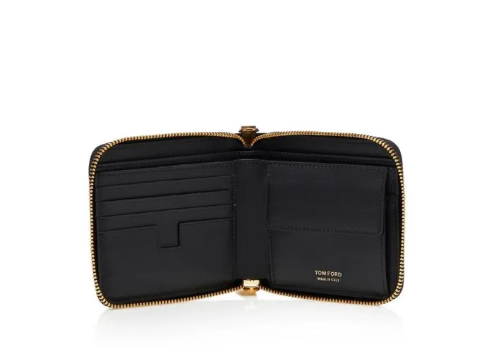 Men Small Leather Goods Tom Ford Alligator Chain Wallet Black Men Small Leather Goods Tom Ford Alligator Chain Wallet Black
