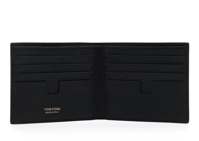 Men Small Leather Goods Tom Ford Small Grain Leather Bifold Wallet Black Men Small Leather Goods Tom Ford Small Grain Leather Bifold Wallet Black