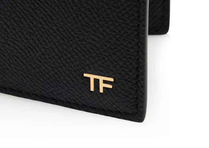 Men Small Leather Goods Tom Ford Small Grain Leather Bifold Wallet Black Men Small Leather Goods Tom Ford Small Grain Leather Bifold Wallet Black