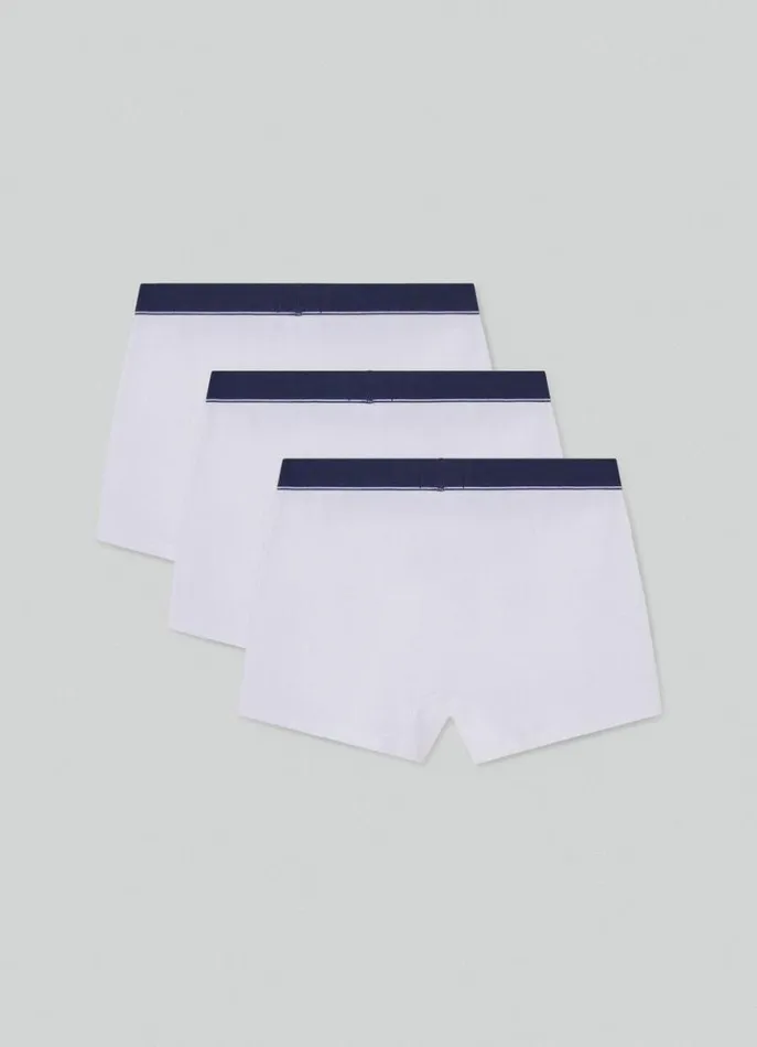 Men Socks and Underwear Hackett London 3Pack Trunk Boxers White