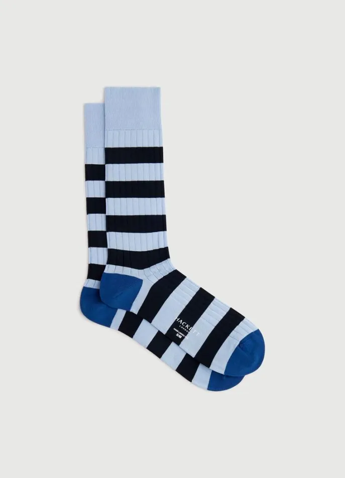 Men Socks and Underwear Hackett London Cotton Rugby Socks Sky Blue