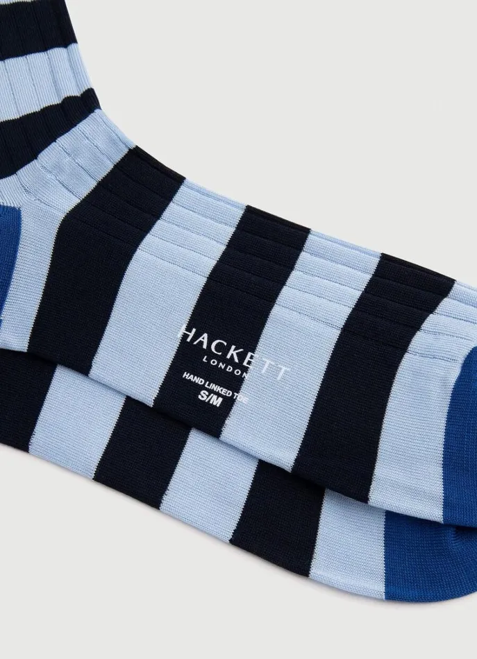 Men Socks and Underwear Hackett London Cotton Rugby Socks Sky Blue
