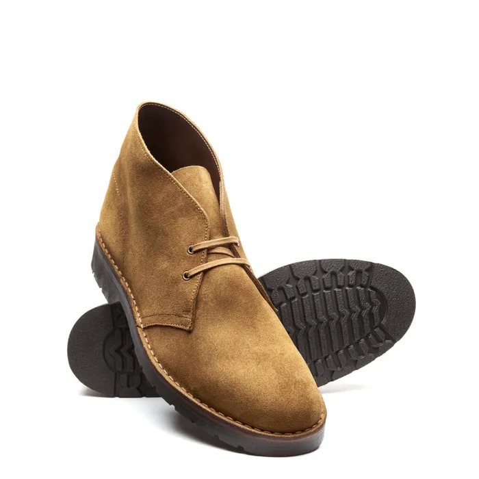 Men Solovair Chukka Boots Tan Suede Chukka Boot