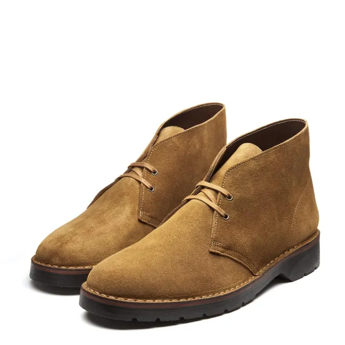 Men Solovair Chukka Boots Tan Suede Chukka Boot