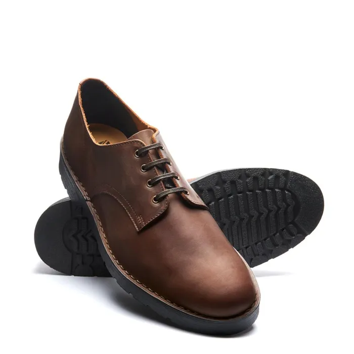 Men Solovair Gibson Shoes Gaucho Crazy Horse 4 Eye Gibson Shoe