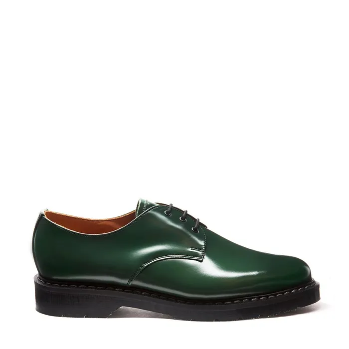 Men Solovair Gibson Shoes Green HiShine Gibson Shoe