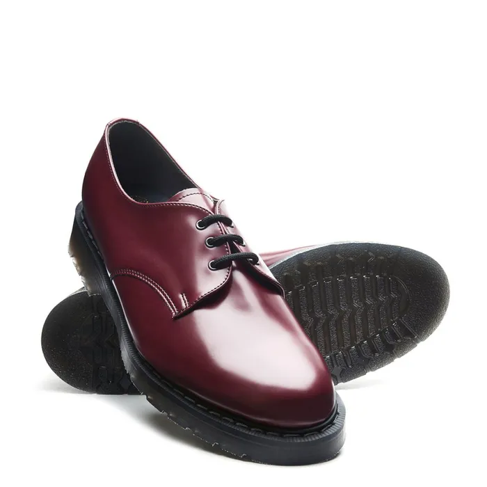 Men Solovair Gibson Shoes Merlot Vegan HiShine Gibson Shoe