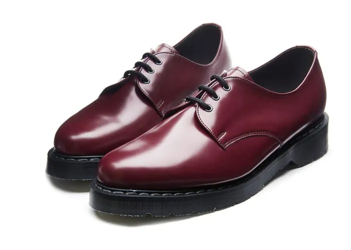 Men Solovair Gibson Shoes Merlot Vegan HiShine Gibson Shoe