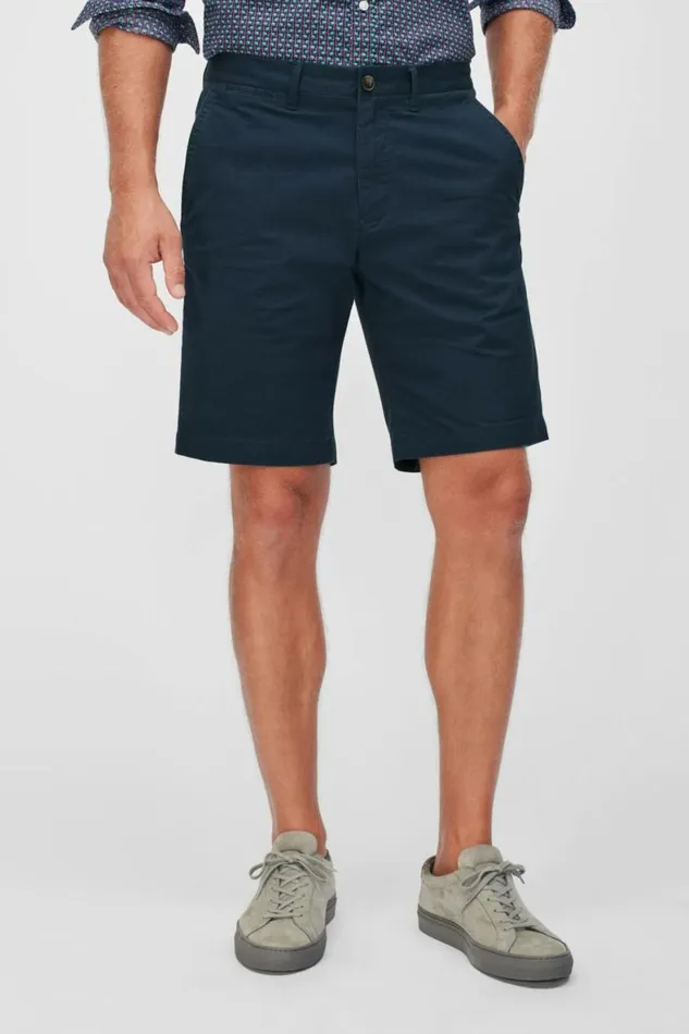 Men Stretch Lightweight Chino Shorts French Navy Blue Bonobos Chino Shorts