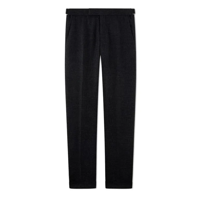Men Suits Tom Ford Prince Of Wales Cooper Trouser Grey