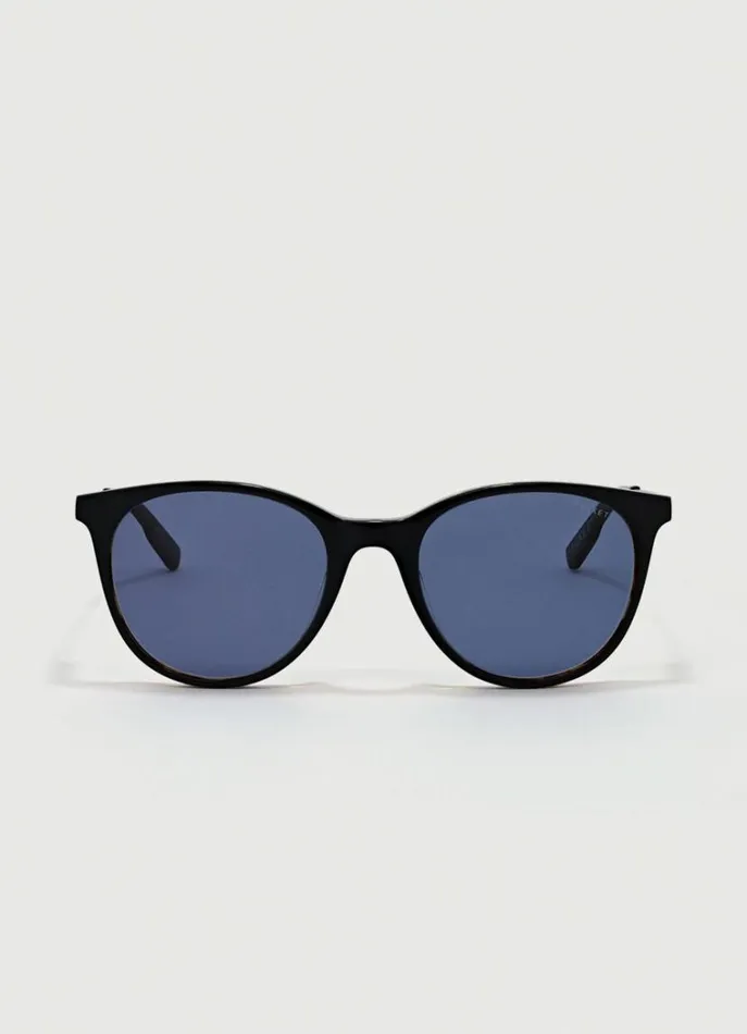 Men Sunglasses Hackett London Round Sunglasses Blacktan