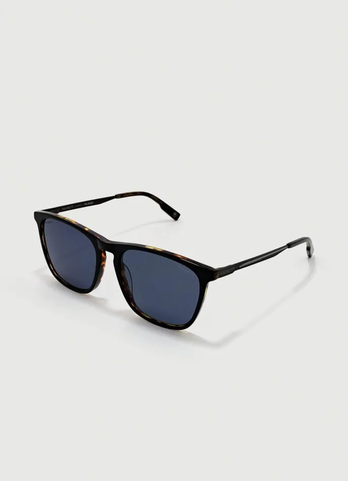 Men Sunglasses Hackett London Square Sunglasses Blacktan