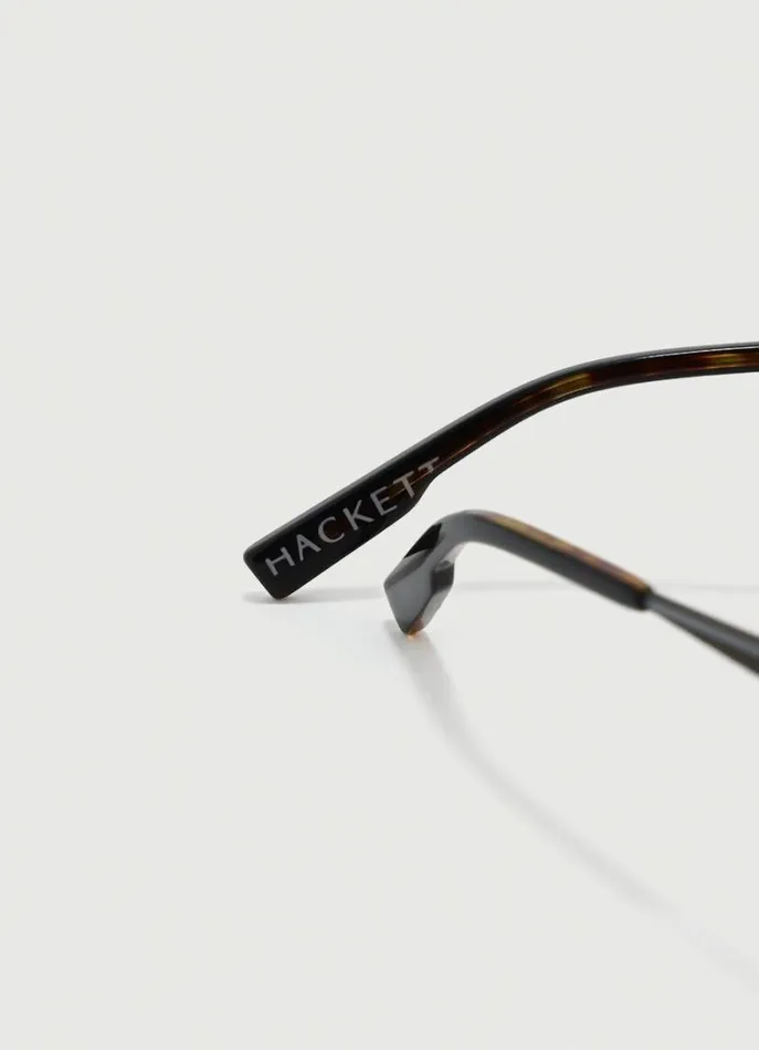 Men Sunglasses Hackett London Square Sunglasses Blacktan