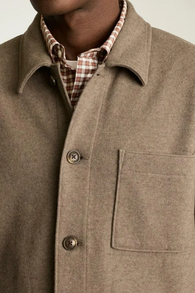 Men Sweater Chore Jacket Firewood Ash Bonobos Overshirts
