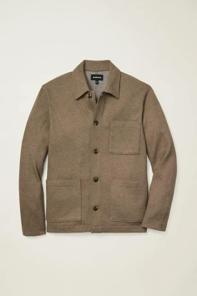 Men Sweater Chore Jacket Firewood Ash Bonobos Overshirts