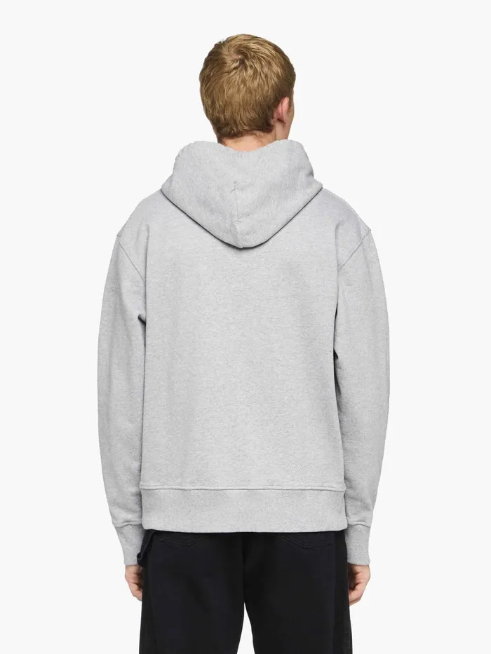 Men Sweatshirts and Hoodies JW Anderson LOGO EMBROIDERY HOODIE Grey Melange