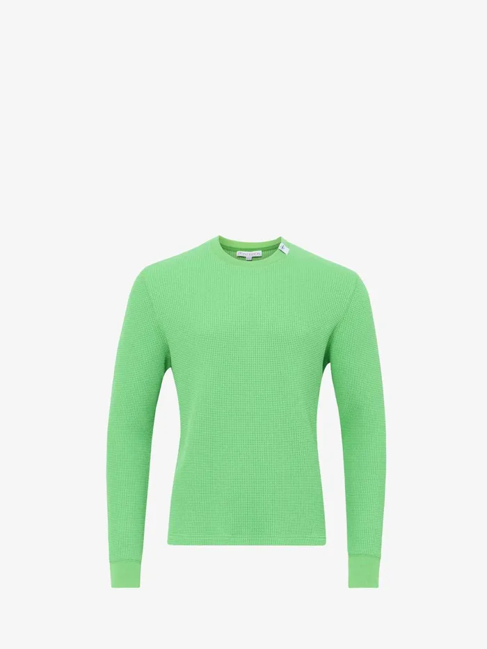 Men Sweatshirts and Hoodies JW Anderson WAFFLE SWEATSHIRT Apple Green