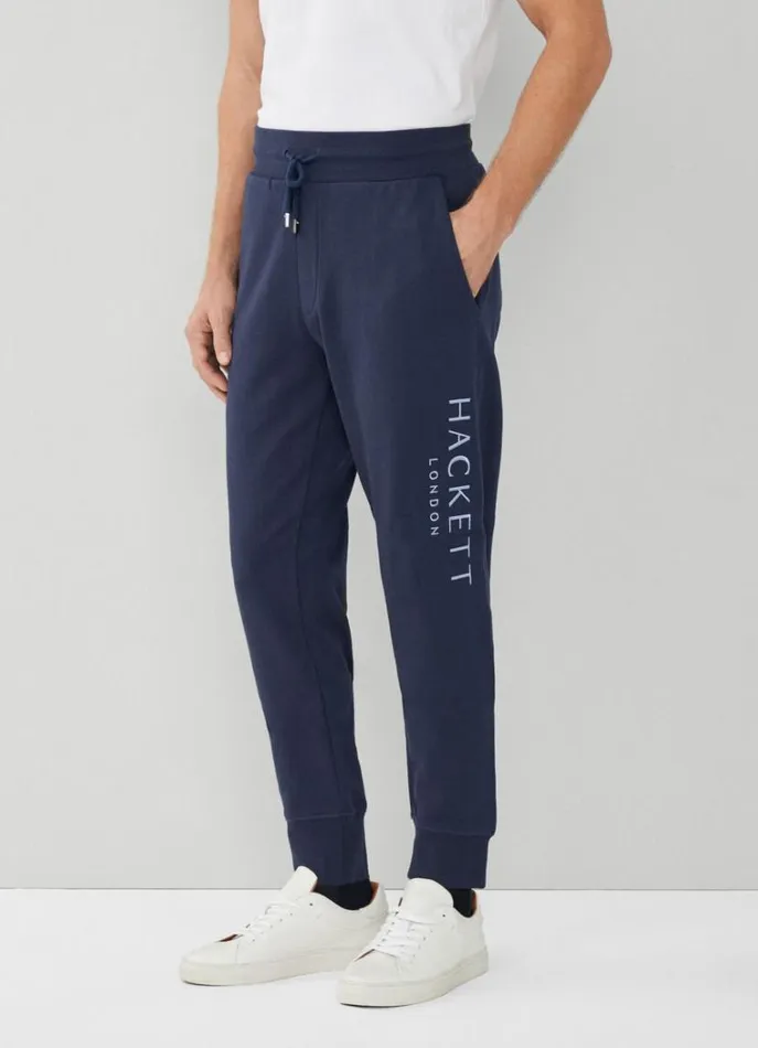 Men Sweatshirts Hackett London Classic Fit Heritage Joggers Navy