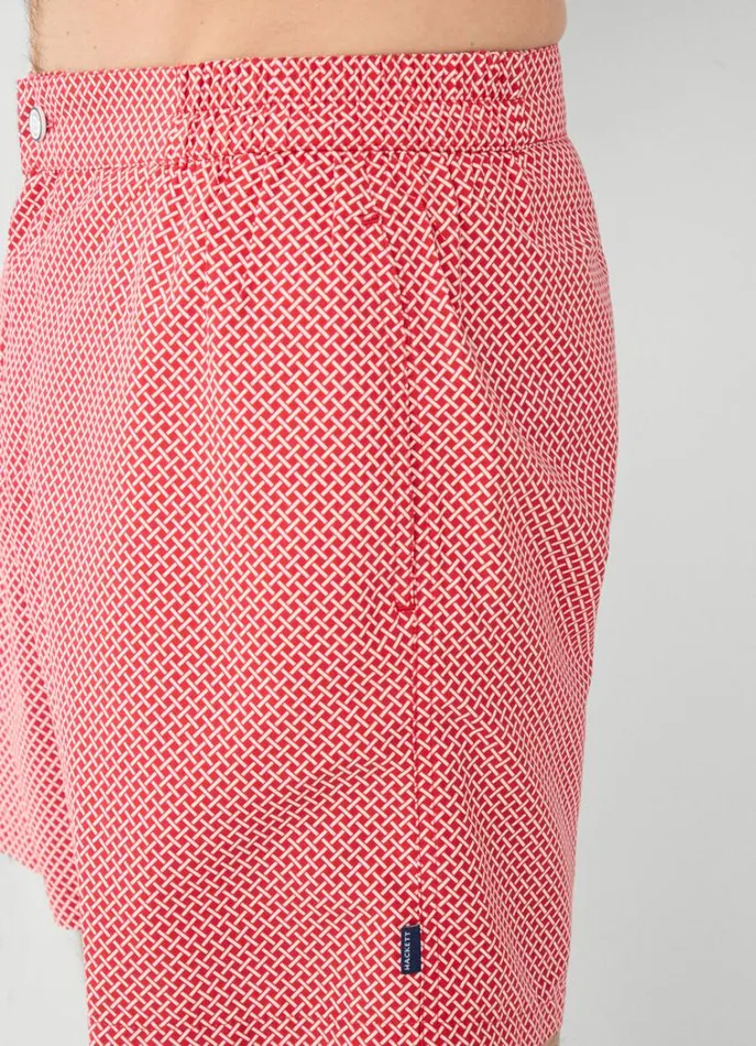 Men Swimwear Hackett London Mesh Swim Shorts Red