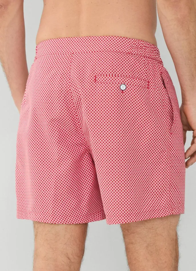 Men Swimwear Hackett London Mesh Swim Shorts Red