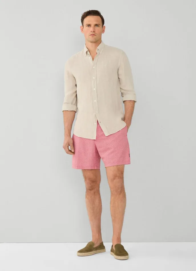Men Swimwear Hackett London Mesh Swim Shorts Red