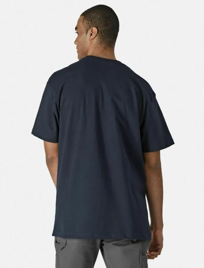 Men TShirts Dickies Short Sleeve Pocket Cotton TShirt Navy Blue
