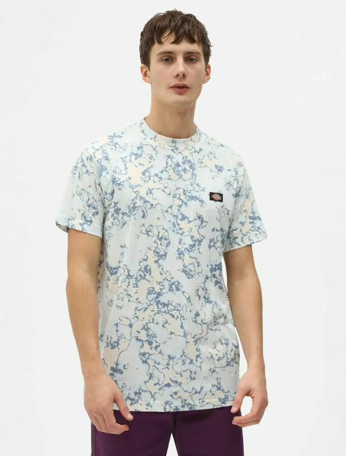 Men TShirts Dickies Sunburg TShirt Fog Blue
