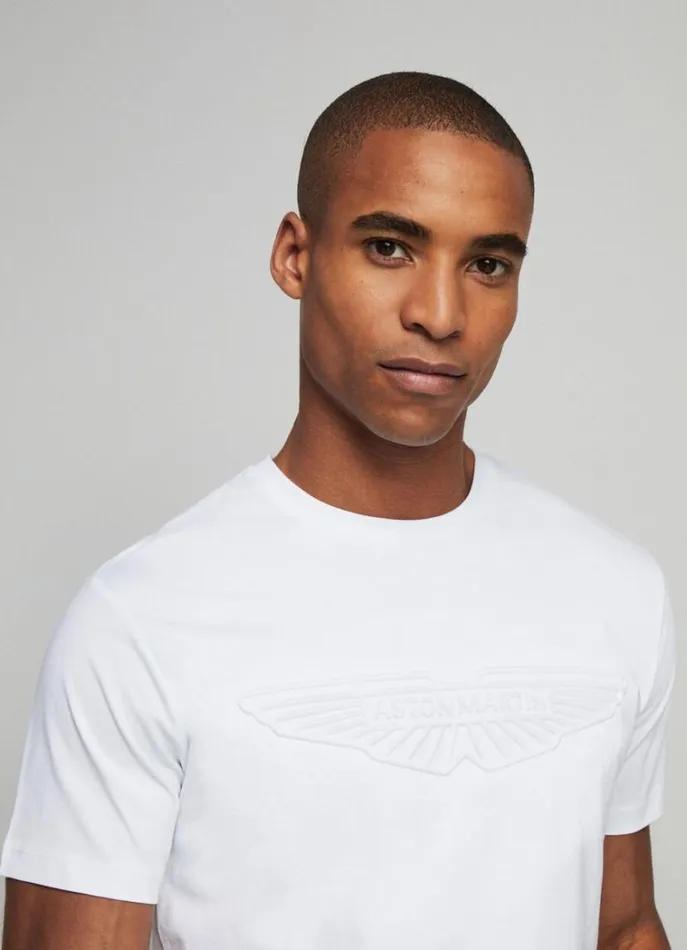 Men Tshirts Hackett London Aston Martin Classic Fit TShirt White